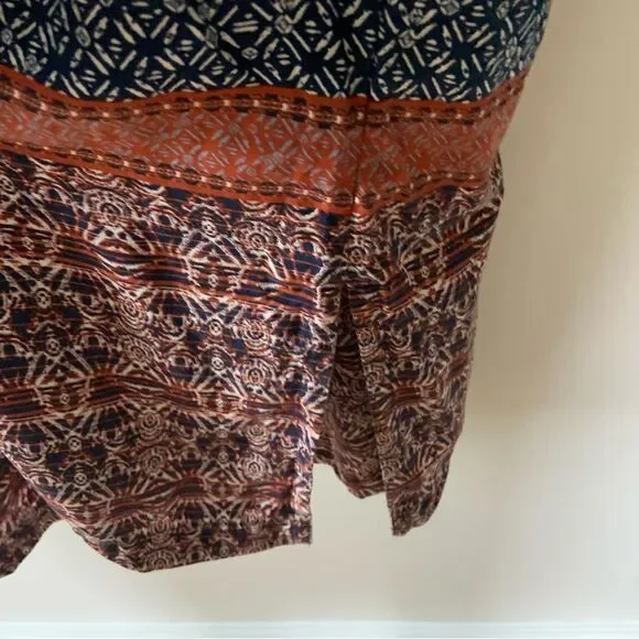 PATAGONIA Women’s Lost Wildflower Dress Sunburst Crux Navy Pockets Size Large - Picture 10 of 14